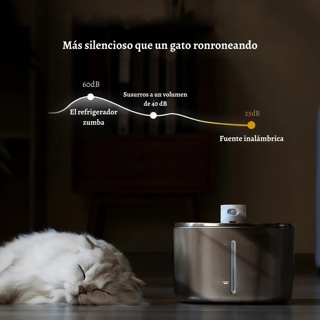 FuenteClara – La fuente silenciosa que anima a tu gato a beber más